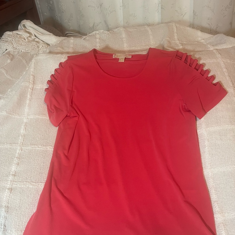 MICHAEL Michael Kors Coral Short Sleeve Top - Picture 3 of 5